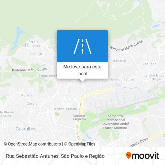 Rua Sebastião Antunes mapa