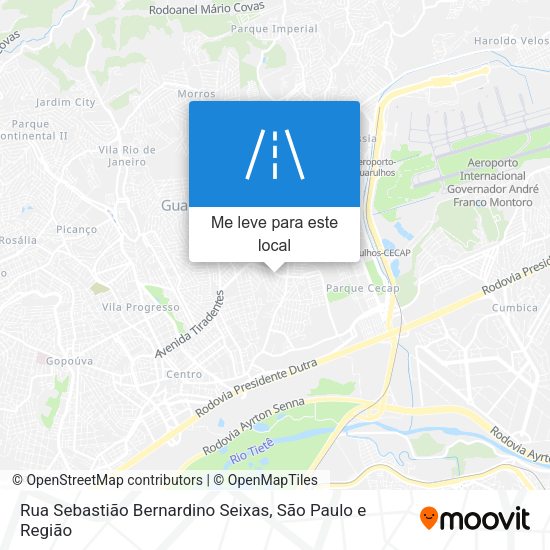 Rua Sebastião Bernardino Seixas mapa