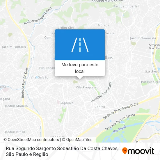 Rua Segundo Sargento Sebastião Da Costa Chaves mapa