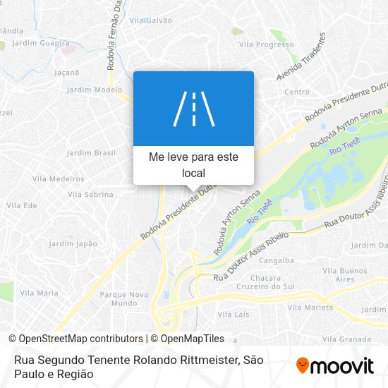 Rua Segundo Tenente Rolando Rittmeister mapa