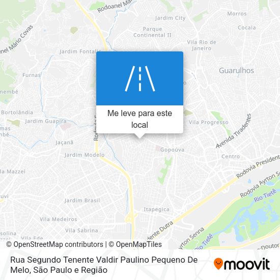 Rua Segundo Tenente Valdir Paulino Pequeno De Melo mapa