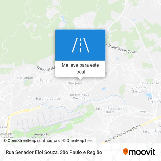 Rua Senador Eloi Souza mapa