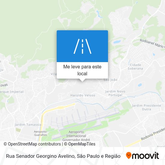 Rua Senador Georgino Avelino mapa