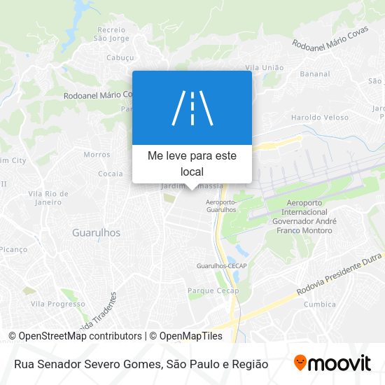 Rua Senador Severo Gomes mapa