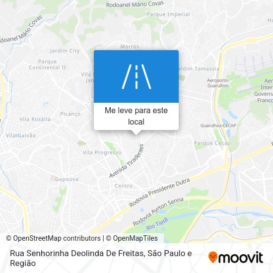 Rua Senhorinha Deolinda De Freitas mapa