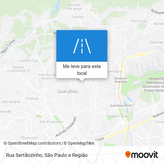 Rua Sertãozinho mapa