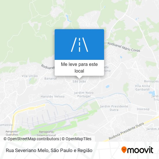 Rua Severiano Melo mapa