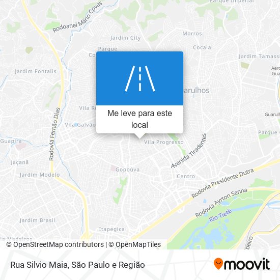 Rua Silvio Maia mapa