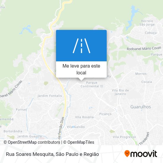 Rua Soares Mesquita mapa