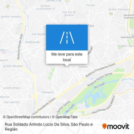 Rua Soldado Arlindo Lúcio Da Silva mapa