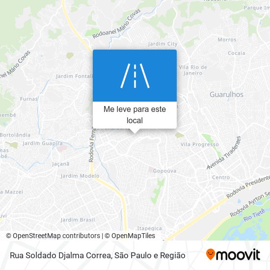 Rua Soldado Djalma Correa mapa