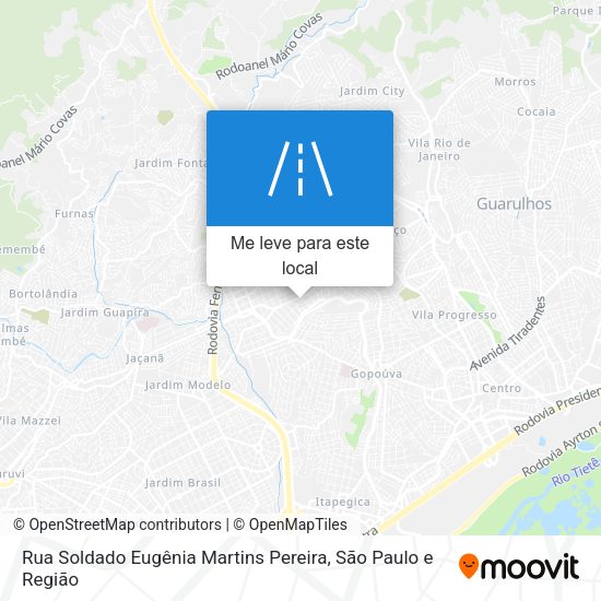 Rua Soldado Eugênia Martins Pereira mapa