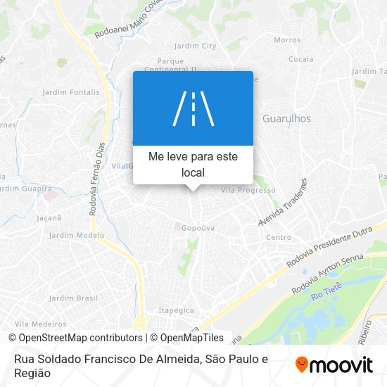 Rua Soldado Francisco De Almeida mapa