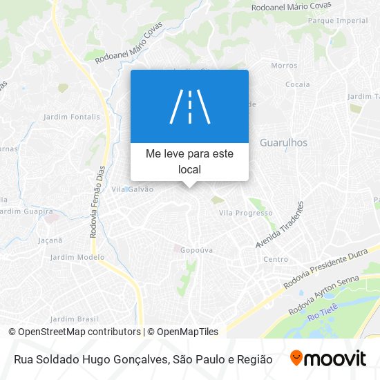 Rua Soldado Hugo Gonçalves mapa