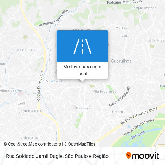 Rua Soldado Jamil Dagle mapa