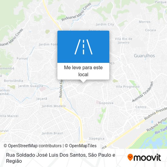 Rua Soldado José Luis Dos Santos mapa