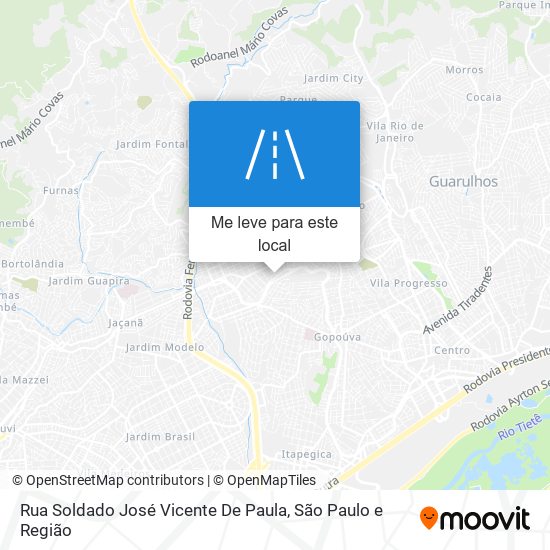 Rua Soldado José Vicente De Paula mapa