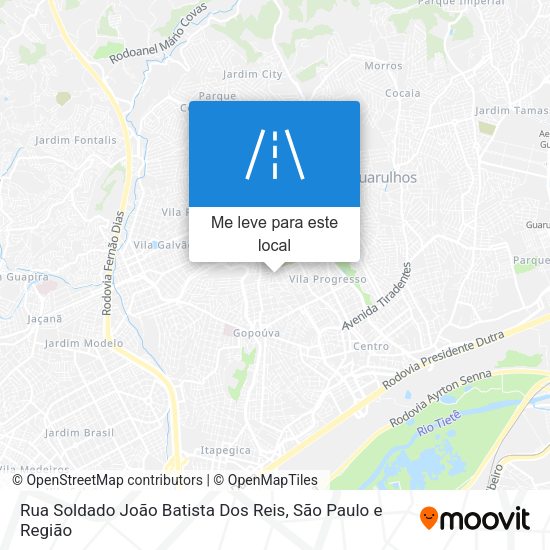 Rua Soldado João Batista Dos Reis mapa