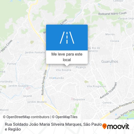Rua Soldado João Maria Silveira Marques mapa