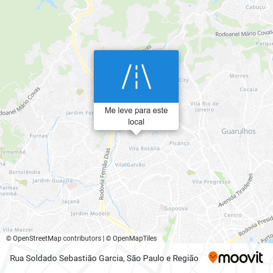 Rua Soldado Sebastião Garcia mapa