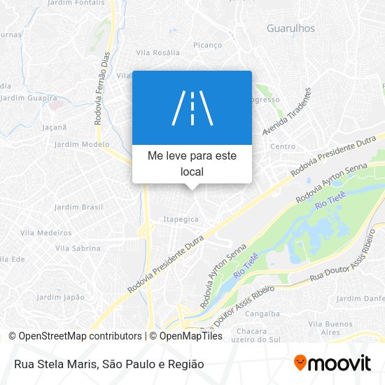Rua Stela Maris mapa