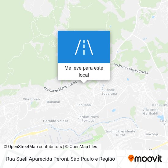 Rua Sueli Aparecida Peroni mapa