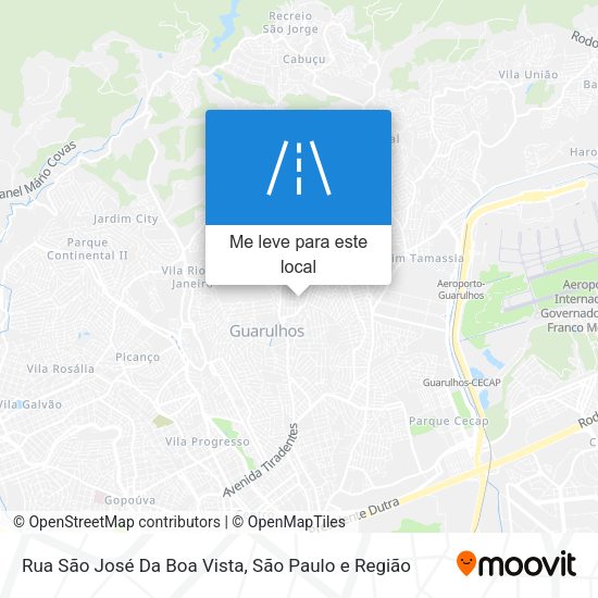 Rua São José Da Boa Vista mapa