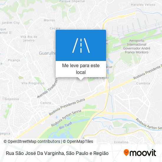 Rua São José Da Varginha mapa