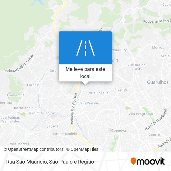Rua São Maurício mapa