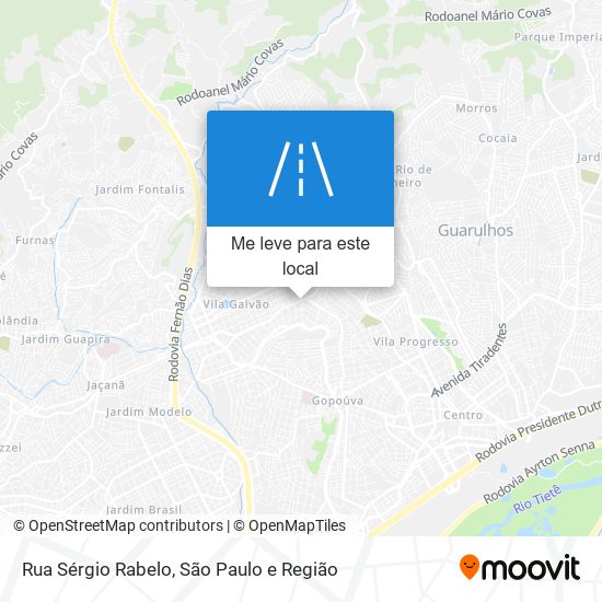 Rua Sérgio Rabelo mapa