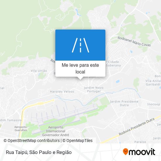 Rua Taipú mapa