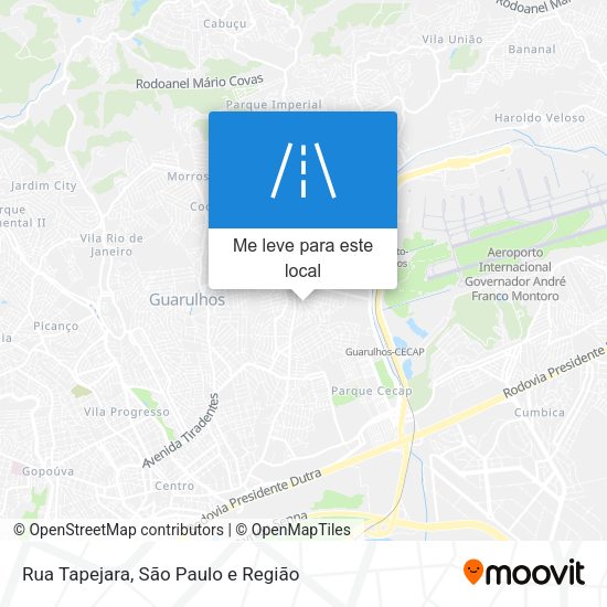 Rua Tapejara mapa