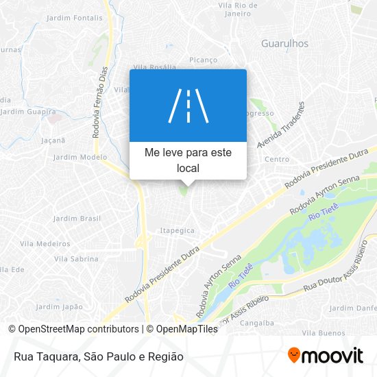 Rua Taquara mapa