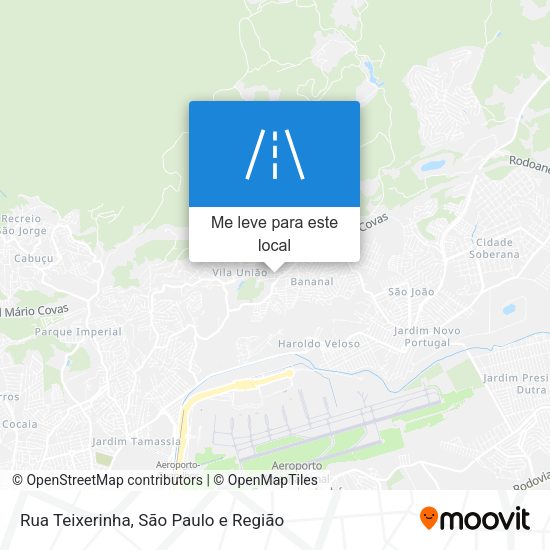Rua Teixerinha mapa