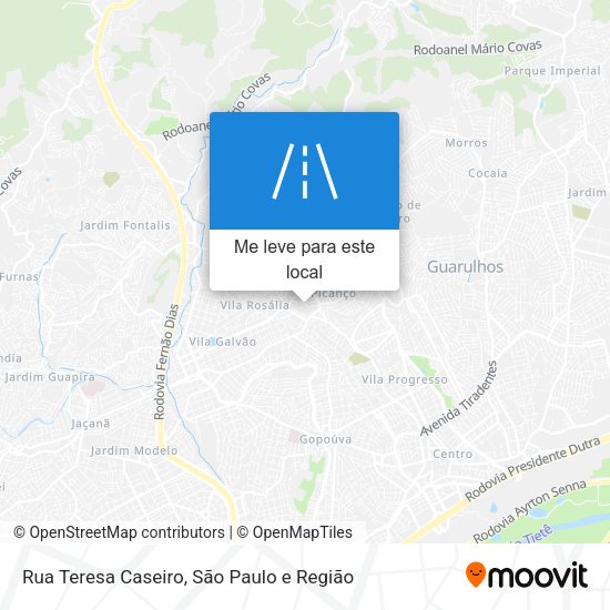 Rua Teresa Caseiro mapa
