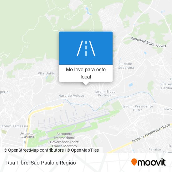 Rua Tibre mapa