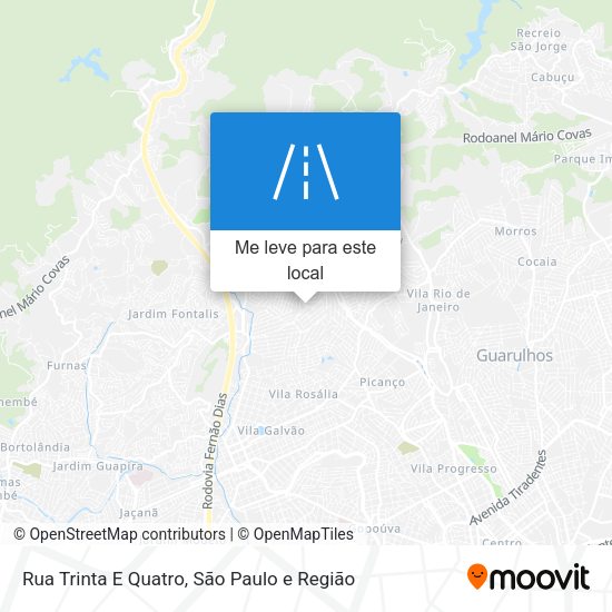 Rua Trinta E Quatro mapa