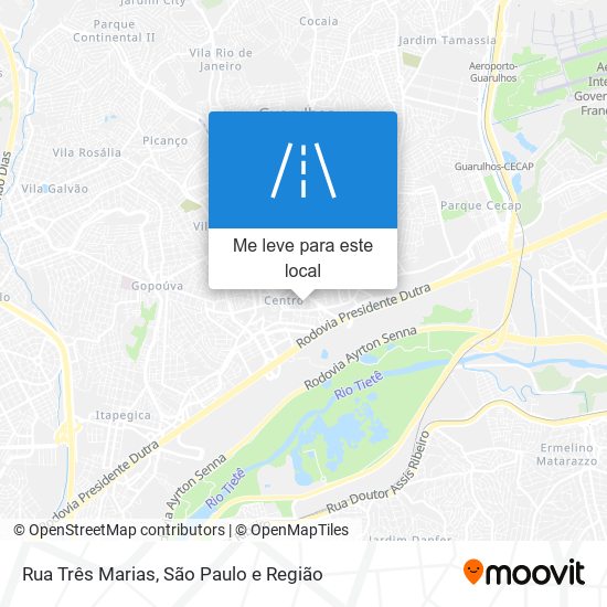 Rua Três Marias mapa