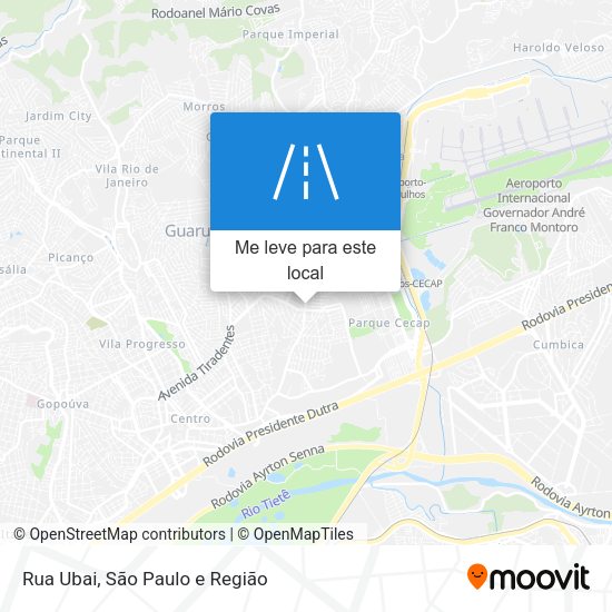 Rua Ubai mapa