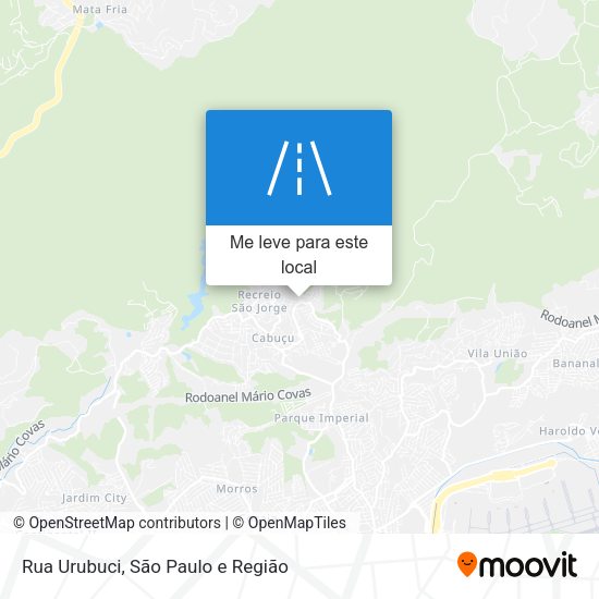 Rua Urubuci mapa