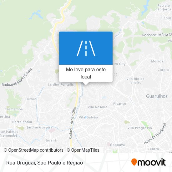 Rua Uruguai mapa