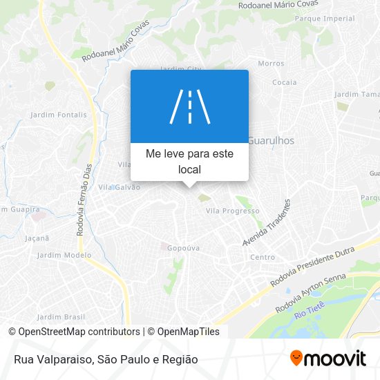 Rua Valparaiso mapa