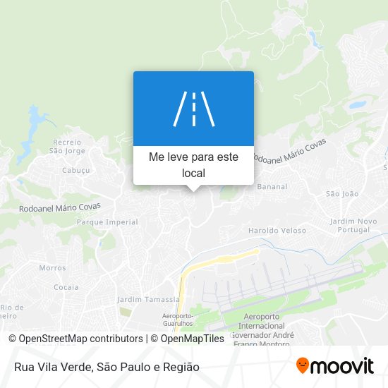 Rua Vila Verde mapa
