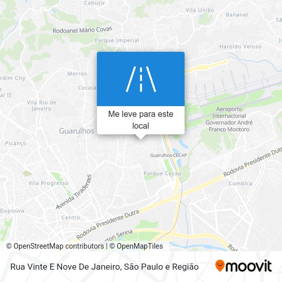 Rua Vinte E Nove De Janeiro mapa