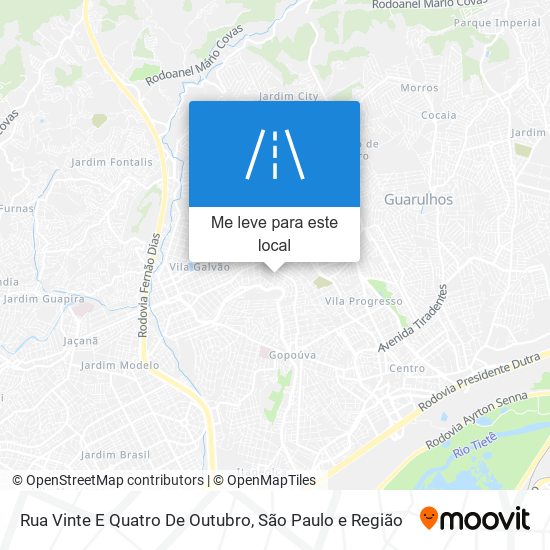 Rua Vinte E Quatro De Outubro mapa