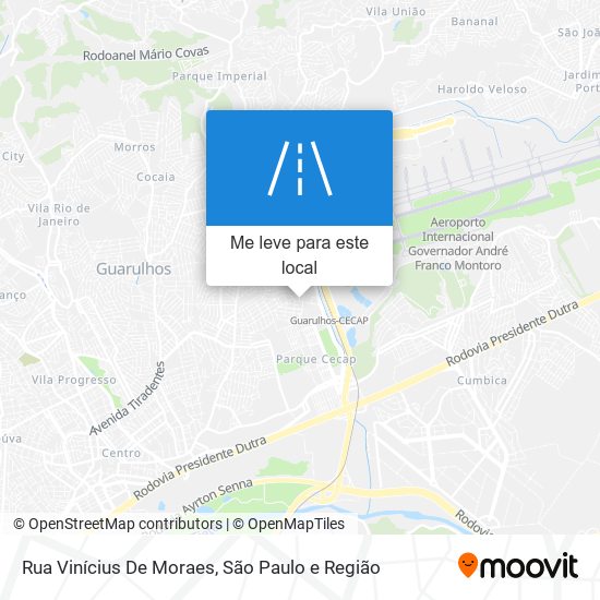 Rua Vinícius De Moraes mapa