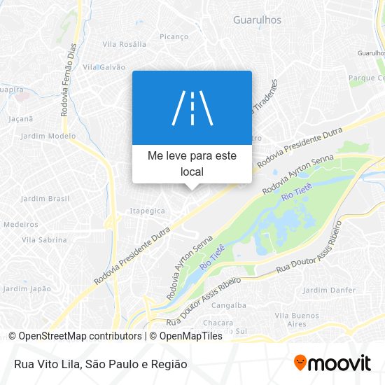 Rua Vito Lila mapa
