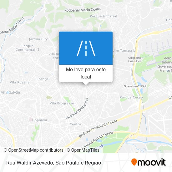 Rua Waldir Azevedo mapa