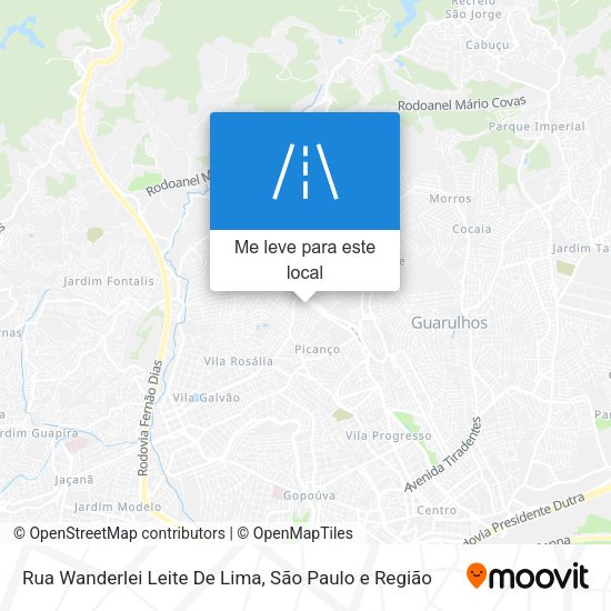 Rua Wanderlei Leite De Lima mapa