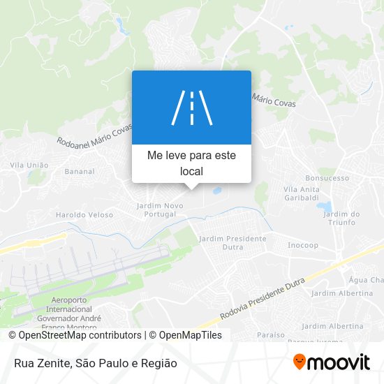 Rua Zenite mapa